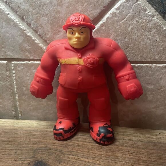 Stretch Force Red Fireman Guy MAGIC TIME Armstrong 2017 Action Figure Rubber - Picture 2 of 5